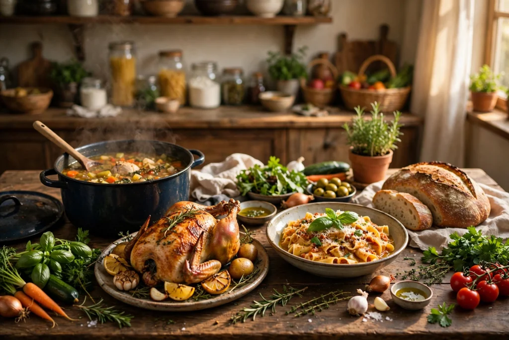 Forkfuly Recipes hero image of homemade dishes