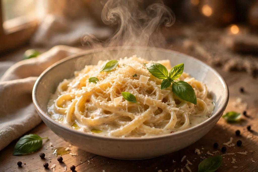 A cozy bowl of pasta