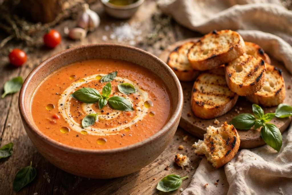 A warm, comforting bowl of soup